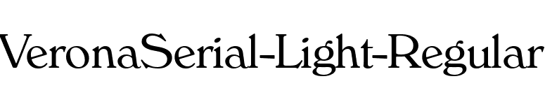 VeronaSerial-Light-Regular font preview