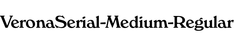 VeronaSerial-Medium-Regular font preview