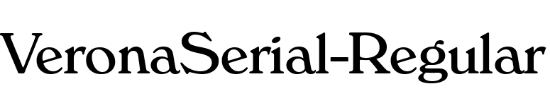 VeronaSerial-Regular font preview