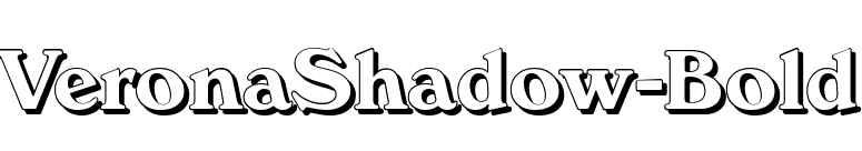 VeronaShadow-Bold font preview