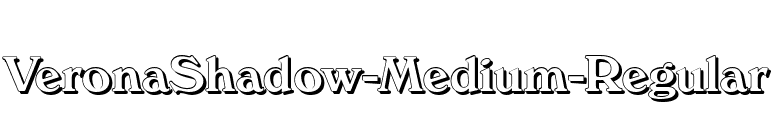 VeronaShadow-Medium-Regular font preview