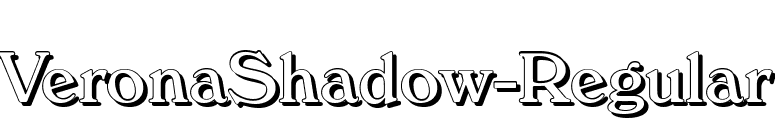VeronaShadow-Regular font preview