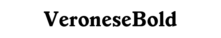 VeroneseBold font preview