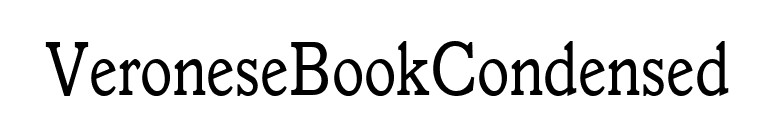 VeroneseBookCondensed font preview