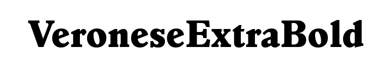 VeroneseExtraBold font preview