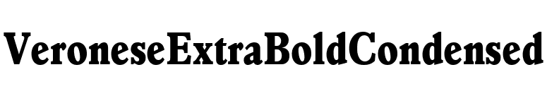 VeroneseExtraBoldCondensed font preview