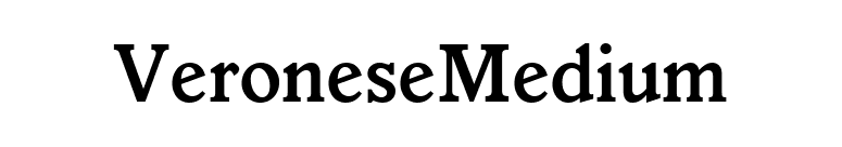 VeroneseMedium font preview
