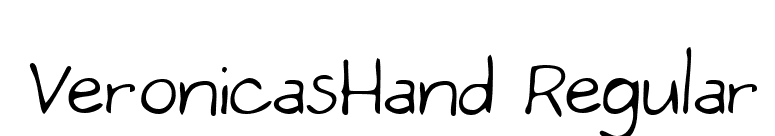 VeronicasHand Regular font preview