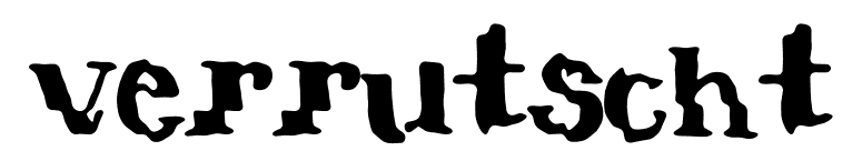verrutscht font preview