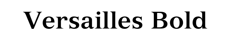 Versailles Bold font preview