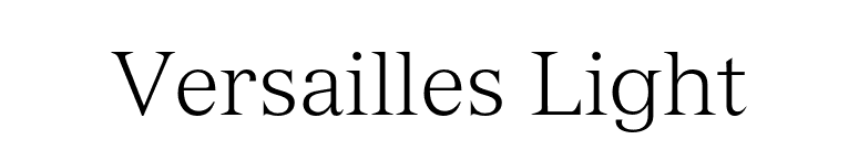 Versailles Light font preview