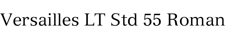 Versailles LT Std 55 Roman font preview