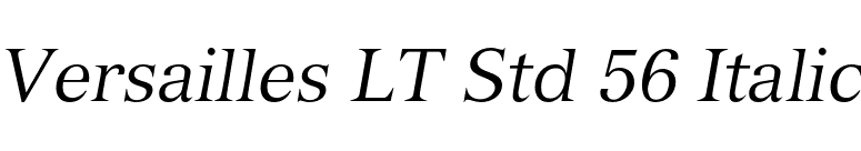 Versailles LT Std 56 Italic font preview