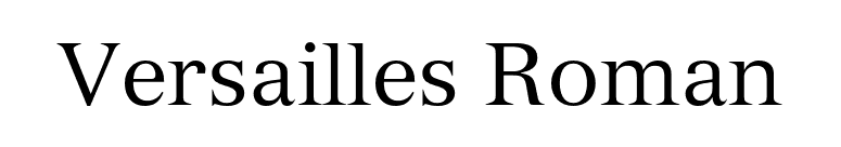 Versailles Roman font preview