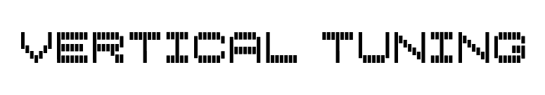 Vertical Tuning font preview