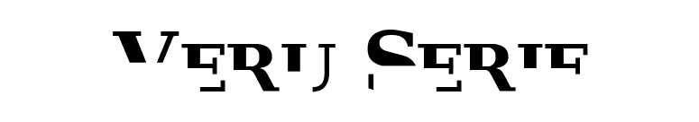 Veru Serif font preview