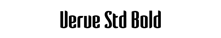 Verve Std Bold font preview