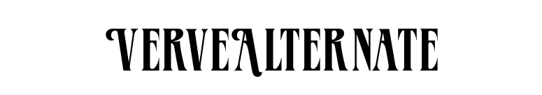 VerveAlternate font preview