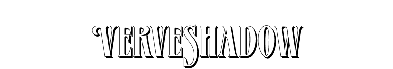 VerveShadow font preview