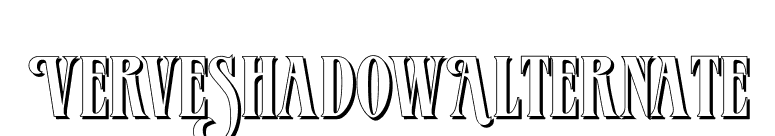 VerveShadowAlternate font preview