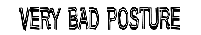 Very bad posture font preview