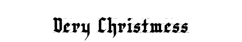 Very Christmess font preview