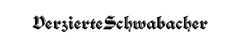 VerzierteSchwabacher font preview