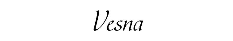 Vesna font preview