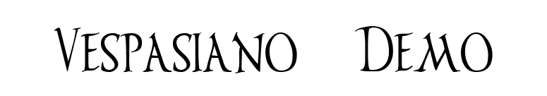 Vespasiano Demo font preview