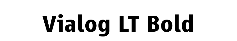 Vialog LT Bold font preview