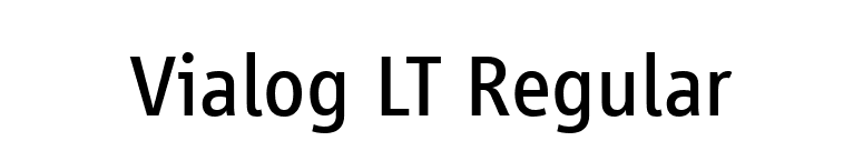 Vialog LT Regular font preview