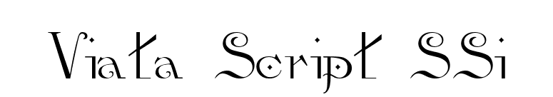 Viata Script SSi font preview
