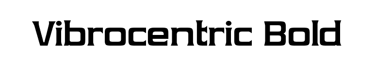 Vibrocentric Bold font preview