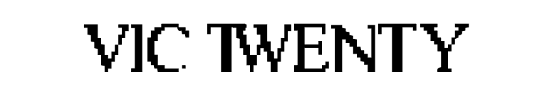 Vic Twenty font preview
