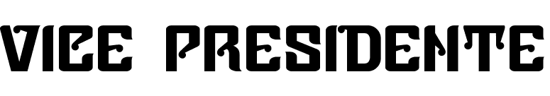 Vice Presidente font preview