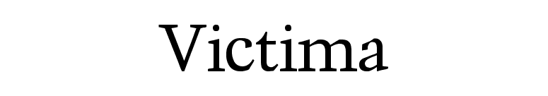 Victima font preview