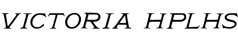 Victoria HPLHS font preview