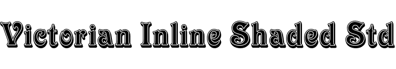 Victorian Inline Shaded Std font preview