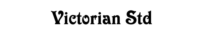 Victorian Std font preview