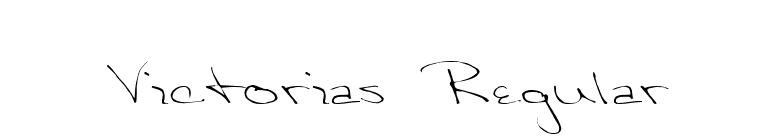 Victorias Regular font preview