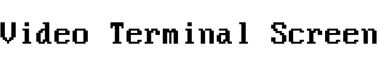 Video Terminal Screen font preview