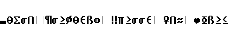 Video Terminal Screen Low Chars font preview