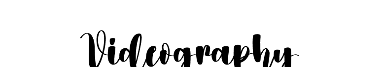 Videography font preview