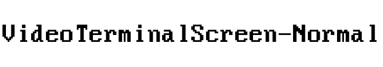 VideoTerminalScreen-Normal font preview