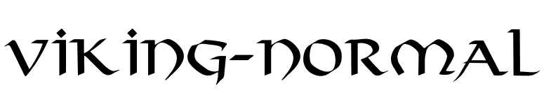 Viking-Normal font preview