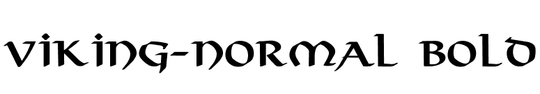 Viking-Normal Bold font preview