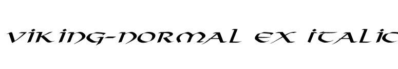 Viking-Normal Ex Italic font preview