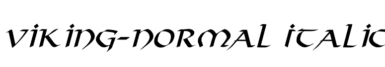 Viking-Normal Italic font preview