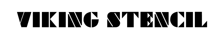 Viking Stencil font preview