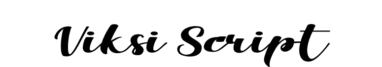 Viksi Script font preview